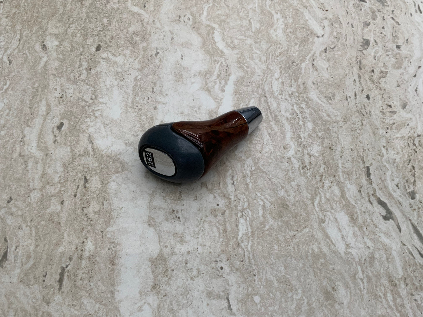 OEM Used Mercedes W220 S-class gear shifter/selector Wood with grey leather #262-1