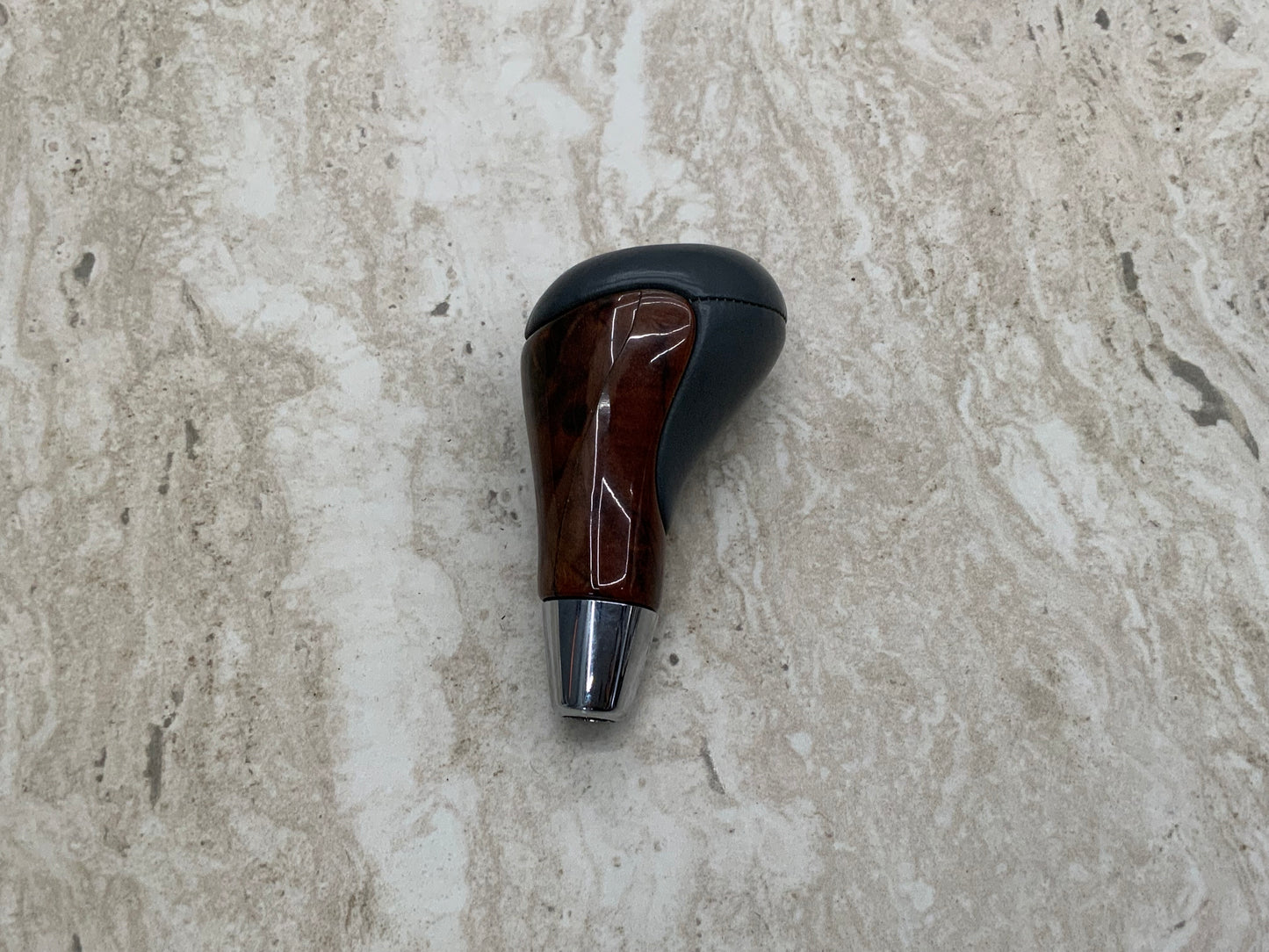 OEM Used Mercedes W220 S-class gear shifter/selector Wood with grey leather #262-1