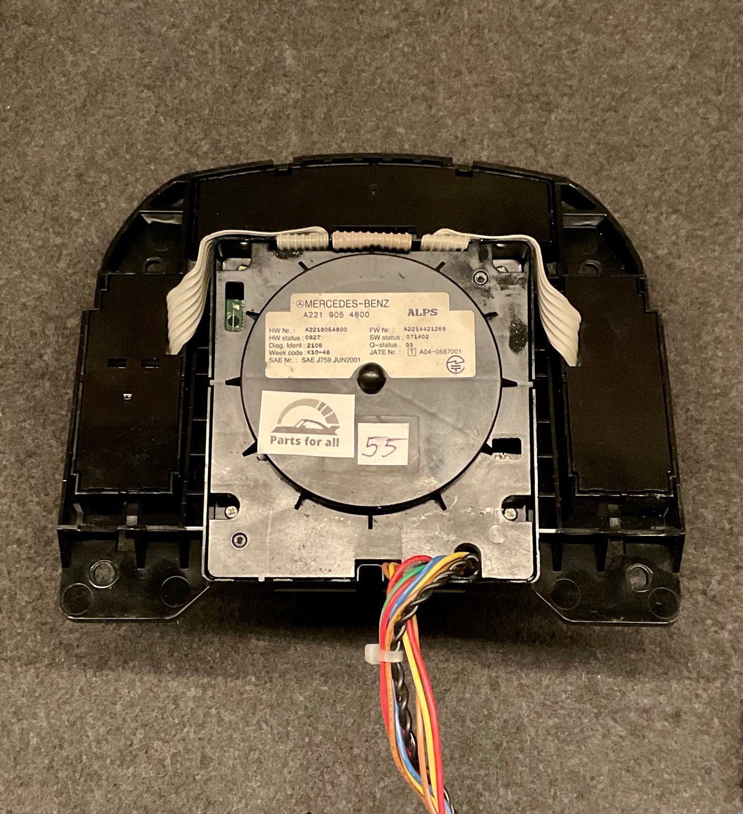 OEM Used Mercedes S/CL-class W221/C216 Multimedia control switch panel A2219054600 #55