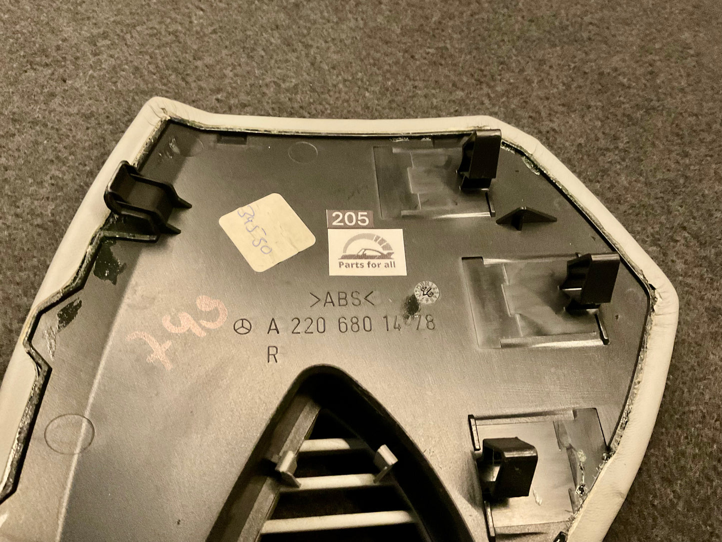 OEM Used Mercedes W220 S-class Right side dash went cover A2206801478 #205