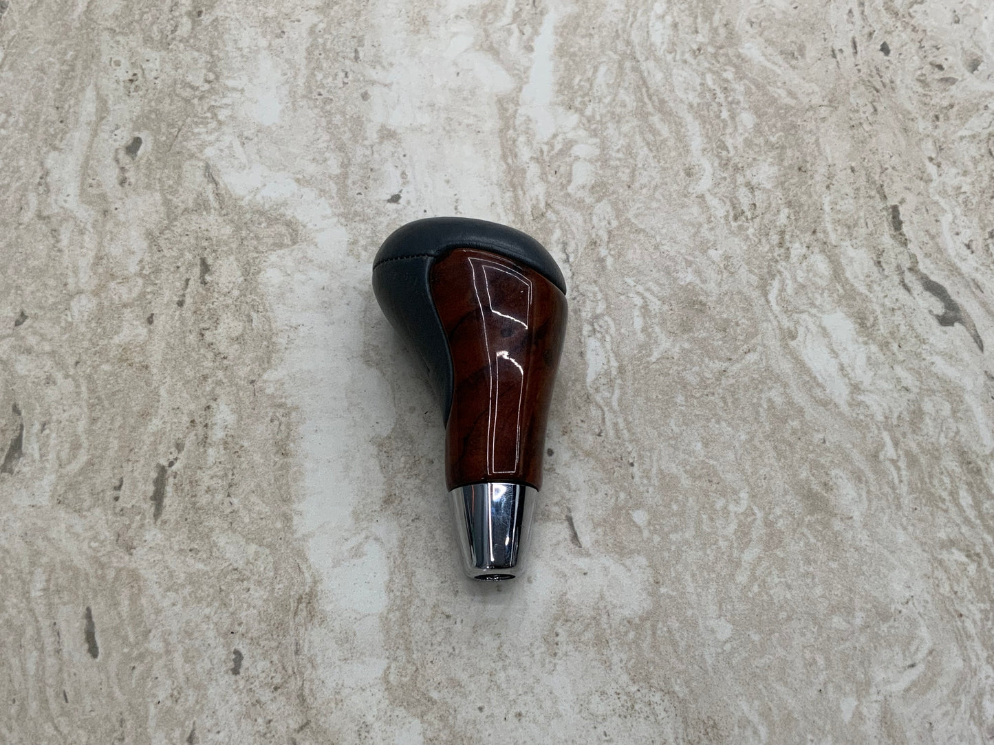 OEM Used Mercedes W220 S-class gear shifter/selector Wood with grey leather #262-1