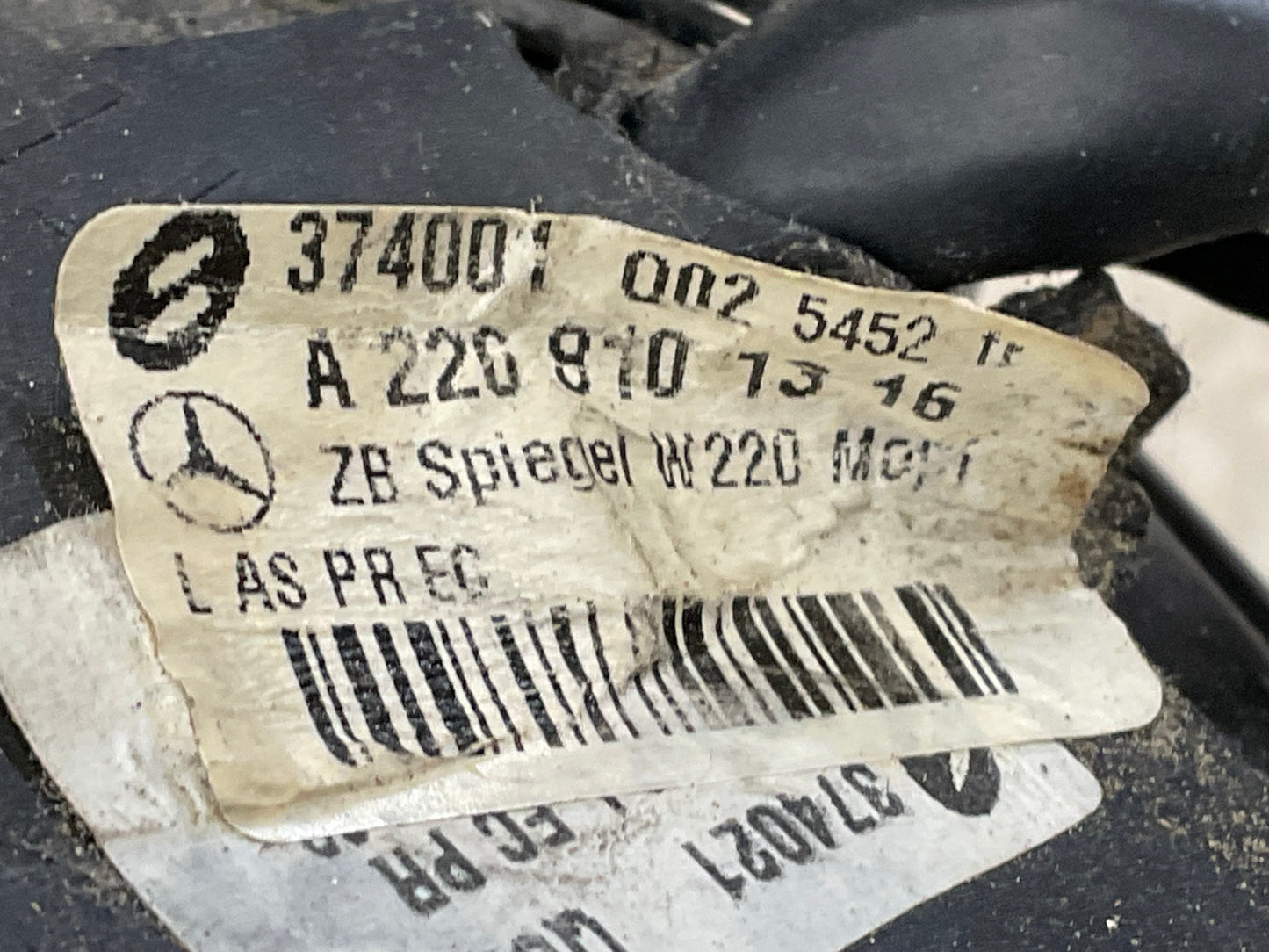 OEM Used Mercedes W220 S-class left mirror A2208101316